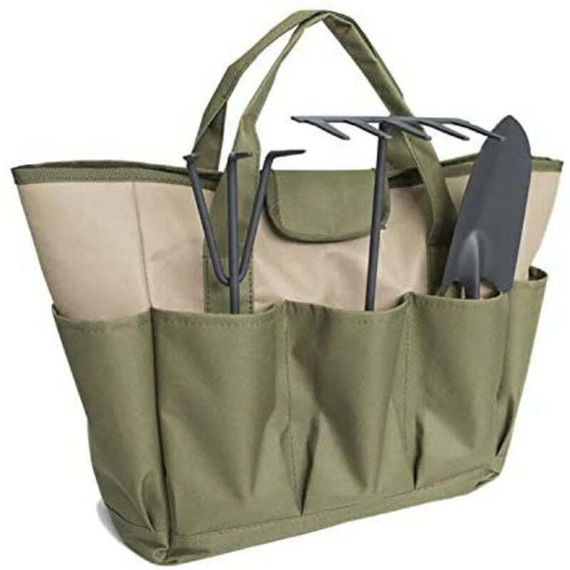 Sac De Rangement D'outils De Jardin Avec 6 Poches Latérales, Organisateur  Domestique Pour Le Jardinage Intérieur Et Extérieur, Organisateur De Kit D' outils De Jardin, Sac De Rangement D'outils De Jardin En Tissu