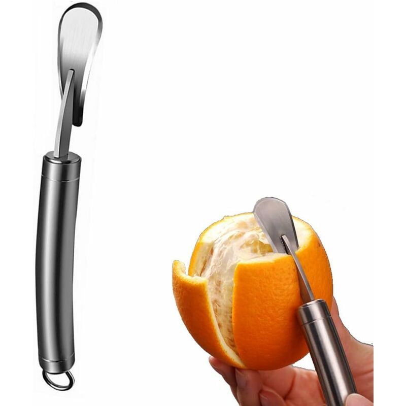 Ouvre-pamplemousse en acier inoxydable, éplucheur pomelo orange fruits  outil d'épluchage