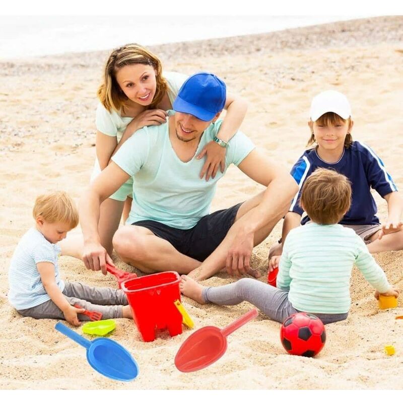 3pcs jouets de plage enfants pelle de plage ensemble avec poignée, kit de  jouets d'extérieur pelle à neige de sable, poignée en acier inoxydable pelle  de plage pelle en plastique 