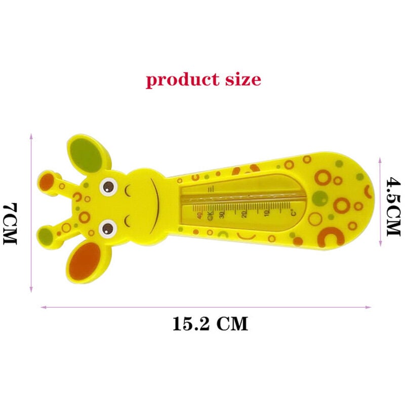 Thermomètre à eau de bain intérieur pour enfants girafe thermomètre à eau  de bain bébé bébé