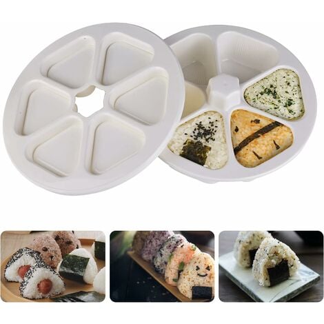 Sushi Maker Onigiri Moule Bento Moule Sushi Maker pour restaurants, maison,  bureau, camping (blanc)