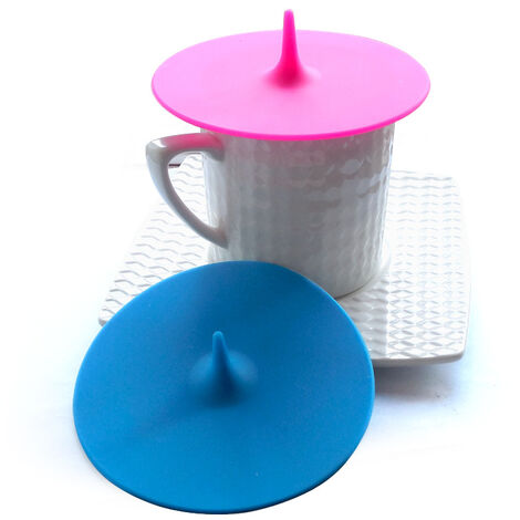Couvercles de tasse en silicone Anti-poussière créative étanche