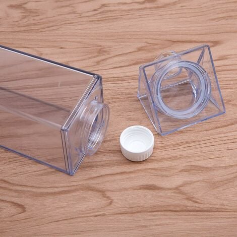 Bouteille d'eau à freins à lait de 500ml, boîte transparente