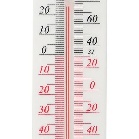 Thermomètre analogique à alcool en métal rouge