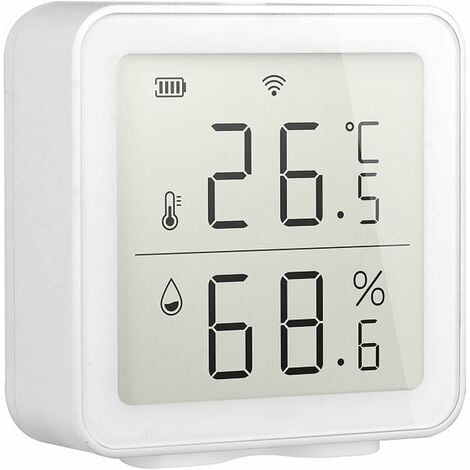 KZQ Capteur hygromètre thermomètre WiFi, moniteur de température et  d'humidité sans fil pour la maison