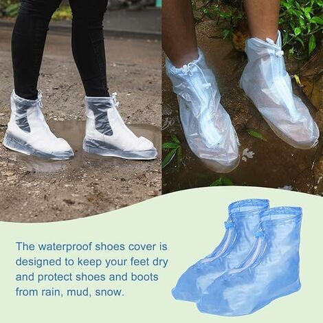 Bottes de pluie extérieures réutilisables Housse de chaussure imperméable  en silicone Unisexe Chaussures Protecteurs Couvre-chaussures imperméables  antidérapants
