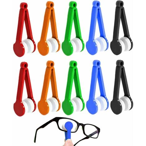 10 pièces nettoyant pour lunettes brosse lunettes accessoires de nettoyage  Portable Mini pince de nettoyage de