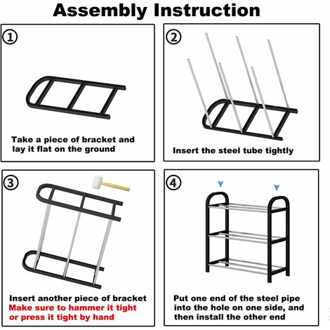 Petit étagère à chaussures, étagère à chaussures à trois couches, mini  étagère à chaussures, stockage de chaussures, assemblage rapide, aucun outil  requis