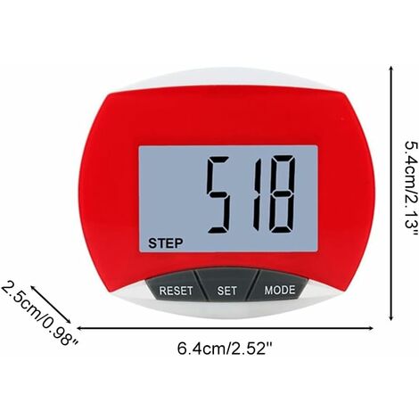 Podomètre 3D, compteur de pas W / clip numérique LCD moniteur pour calories  comptage santé Fitness Tracker