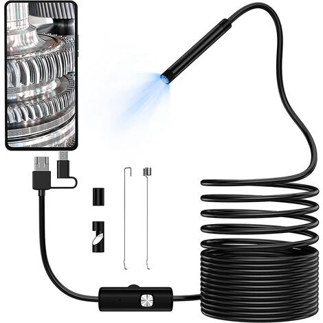 Achat Caméra Endoscopique USB Étanche à LED 7 M, Caméras endoscopiques