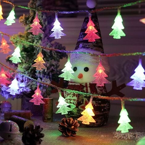 Guirlande Lumineuse à Piles Guirlande Lumineuse de Noël pour Arbre de Noël  Fête d'Anniversaire Décor