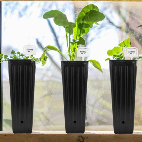 50pcs, Pots De Plantation En Plastique Pour Plantes D'intérieur Et  D'extérieur, Pots De Plantes