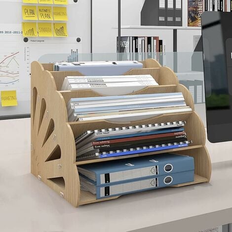 4 pièces boîte de rangement de fichiers plastique bureau fichier  A4-stockage de documents-organisateur