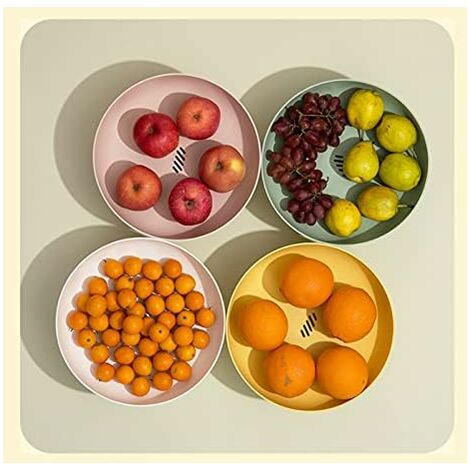 Panier de rangement de fruits et légumes creux Transparent, panier de  vidange à Double couche, panier