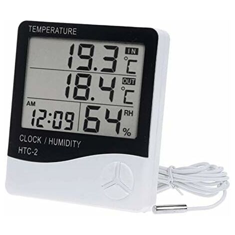 mini thermomètre hygromètre thermo-hygromètre terrarium numérique avec  sonde 1,5m