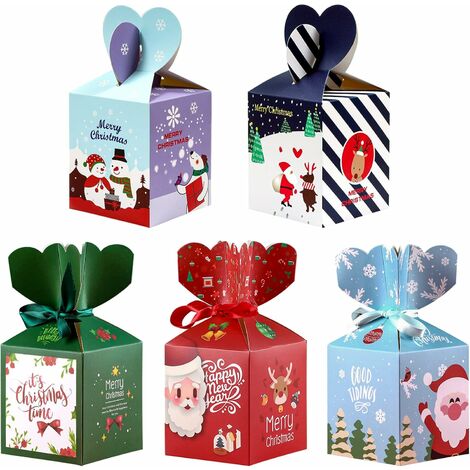 Joyeux Noël Bonbons Cadeau Boîte Emballage Cadeau Noël Boîtes