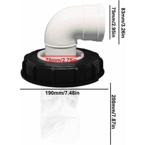 Filtre de couvercle IBC nylon lavable avec joint de couvercle pour