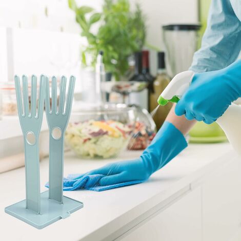 Vaisselle de cuisine évier gants sèche - linge support, réutilisable sac en  plastique sèche - linge gants de