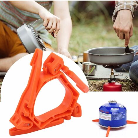 Brûleur à gaz de camping compact et léger à 1 brûleur avec bidon d'essence, Brûleur