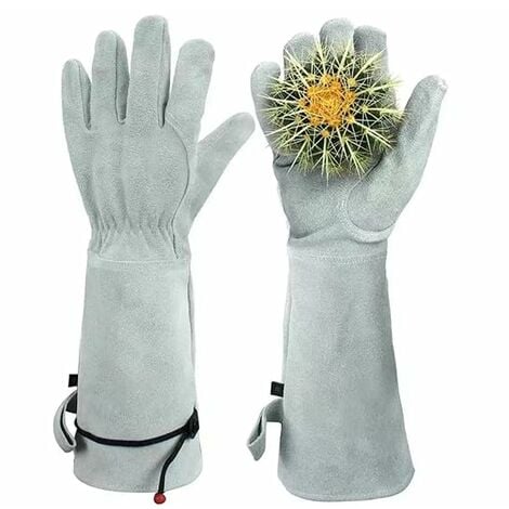 Gants de jardinage pour hommes et femmes, gants anti - épines  professionnels à bordure rose, poignets réglables