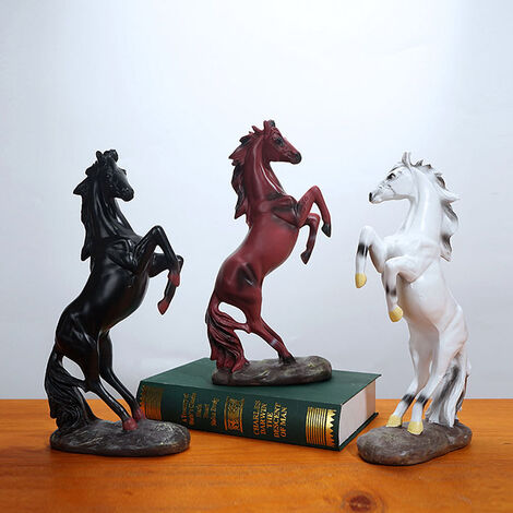 Statues de résine de cheval debout, Figurines d'art de cheval décoration  maison et Bureau décoration