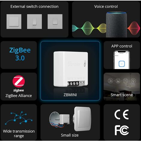 Interrupteur sans fil intelligent Zigbee 3.0 Wireless Mini Switch