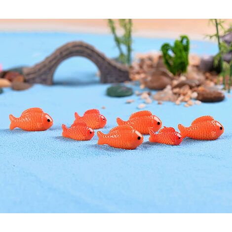 Red Goldfish Mini Goldfish statue elfes jardin Mini mousse paysage  bricolage terrarium artisanat décoration maison accessoires