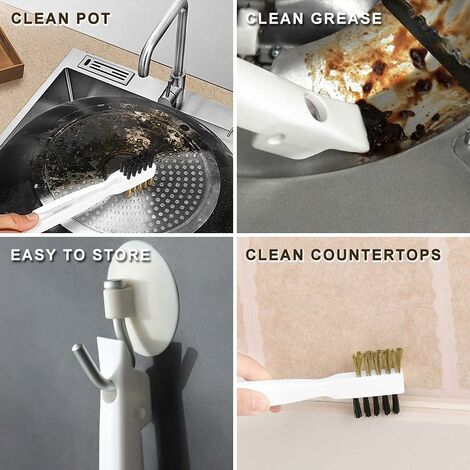 Brosse à glaçage pour le nettoyage de la cuisine, brosse à fil de cuivre de  cuisinière