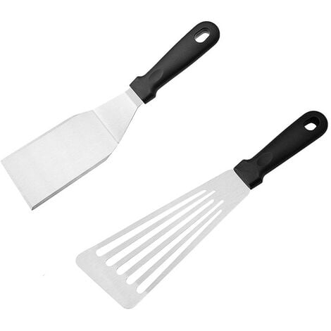 2 PCS spatule de poisson, spatule métallique lourde en acier