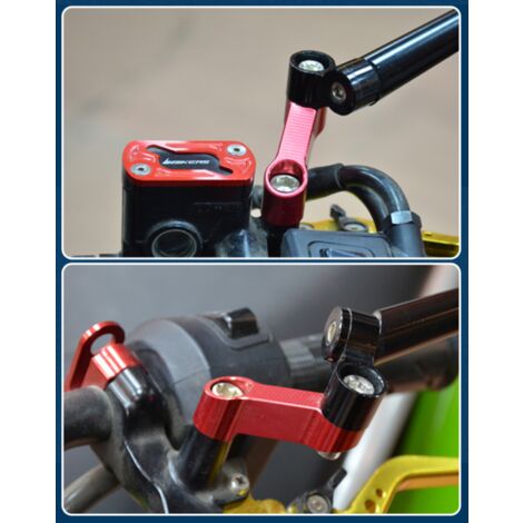 Moto Support de rétroviseur Riser Extender Adaptateur, 10 mm 8 mm  Accessoires de recul