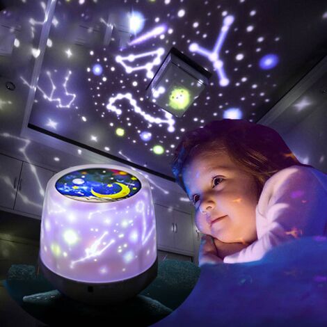 Veilleuse enfant projecteur Etoile 25cm Atmsophera - Multicolore