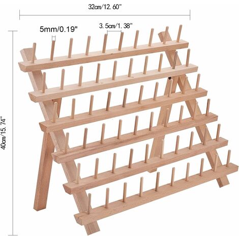 Support pour 60 bobines de fil et 26 cônes en un / bobines