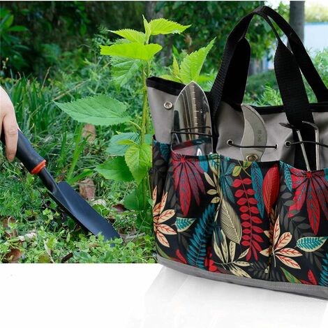 Sac De Rangement D'outils De Jardin Avec 6 Poches Latérales, Organisateur  Domestique Pour Le Jardinage Intérieur Et Extérieur, Organisateur De Kit D' outils De Jardin, Sac De Rangement D'outils De Jardin En Tissu