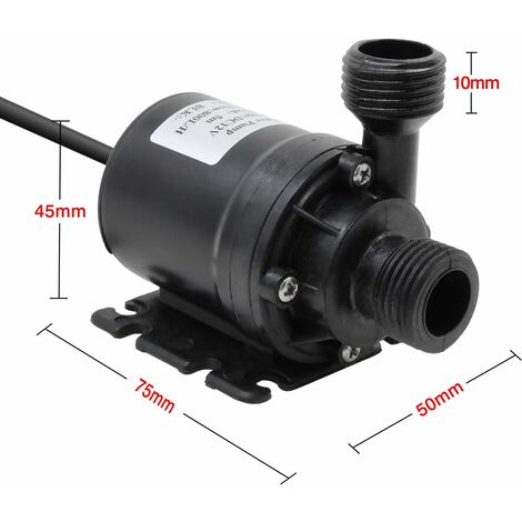 Mini pompe à eau submersible sans balais DC 12 V pompe amphibie 800 L/H 5 m