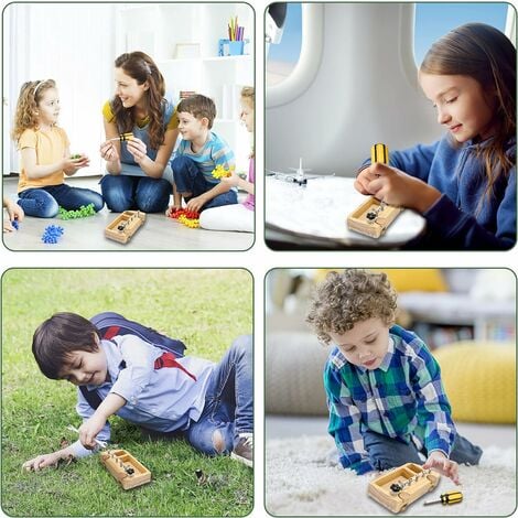 Planche de tournevis en bois pour enfants, jouet éducatif