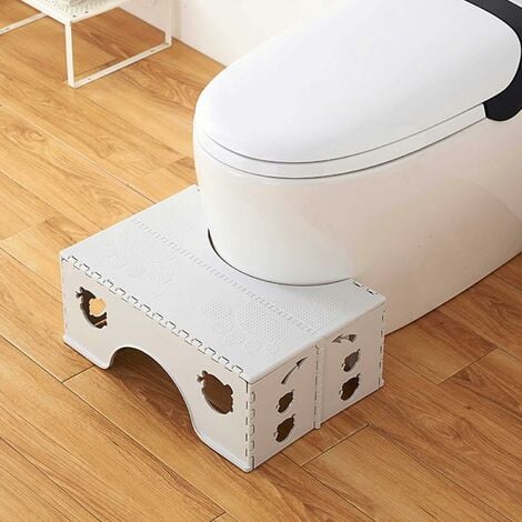 Tabouret de toilette pliable - Squatty Potty physiologique pour adultes et  enfants - Tabouret WC pour salle de