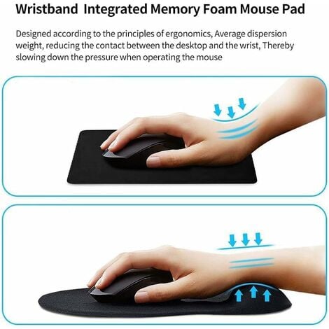 Tapis de souris ergonomique - repose poignet clavier gel kit