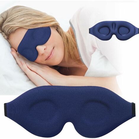 2 kits sommeil avec masques occultant, bouchons d'oreilles et sacs de  rangement