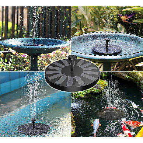 Pompe de fontaine solaire flottante Feuille de lotus HI