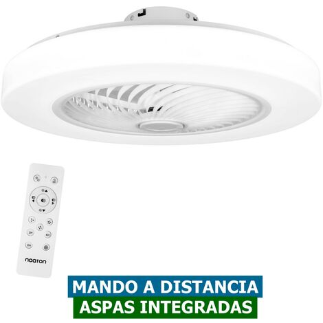 Ventilador de techo sin aspas de 56 cm con luz LED y mando acabado