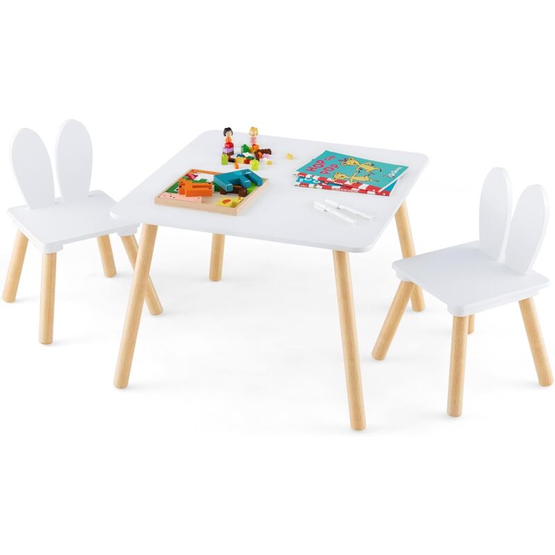 Set Tavolino Attività Legno Set Tavolo E Sedie Per Bambini Con