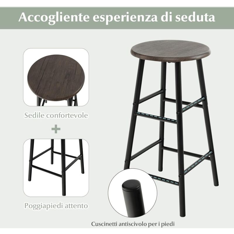 Set 4 Sedie Da Pranzo Ina Imbottite Stoffa Con Telaio Legno Sedie Alto