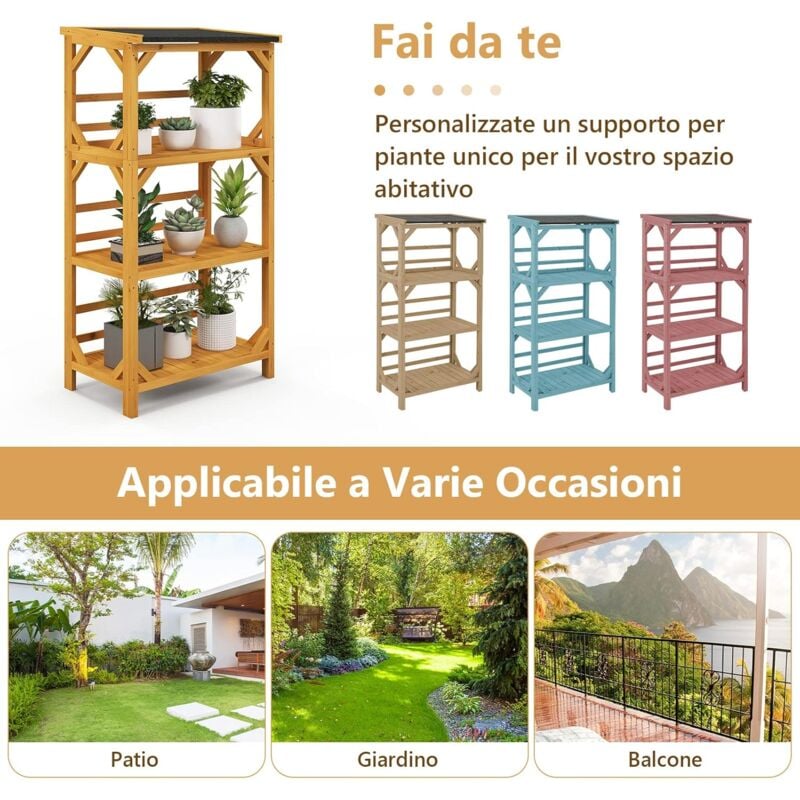 Supporto per piante Indoor Outdoor 11 Tier Plant Shelf supporti per piante  alti per portafiori scaffali da giardino - AliExpress