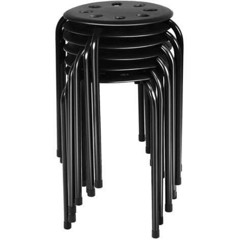 RELAX4LIFE Sgabelli Impilabili Pezzi, Sgabelli Leggeri con