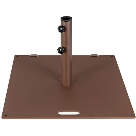 Base per Ombrellone da Giardino 60 Kg per Tubi 65mm in Metallo Bianco
