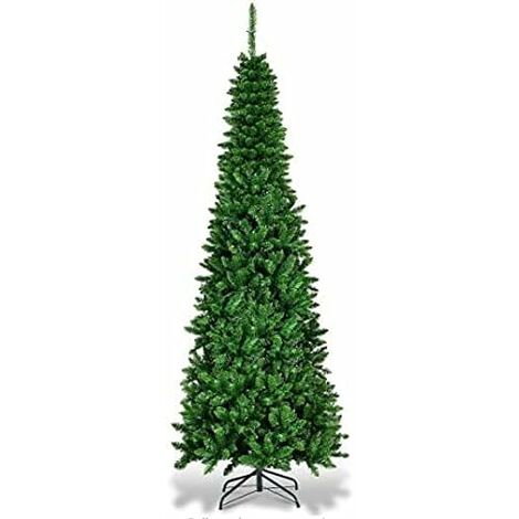 Albero Di Natale Da Parete Semi-Sagomato 210 Cm Con Luci LED: Risparmia Spazio, Illumina L'Angolo!