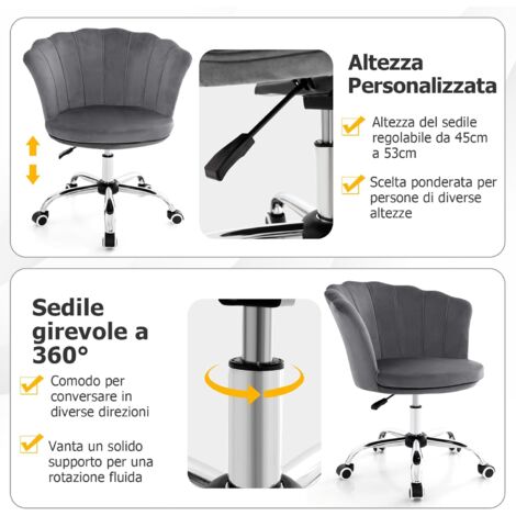 Sedia da ufficio moderna regolabile per piccoli spazi | Leroy Merlin
