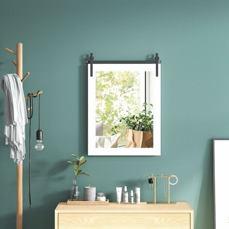 Specchio shabby chic rotondo legno bianco – Chiara Home