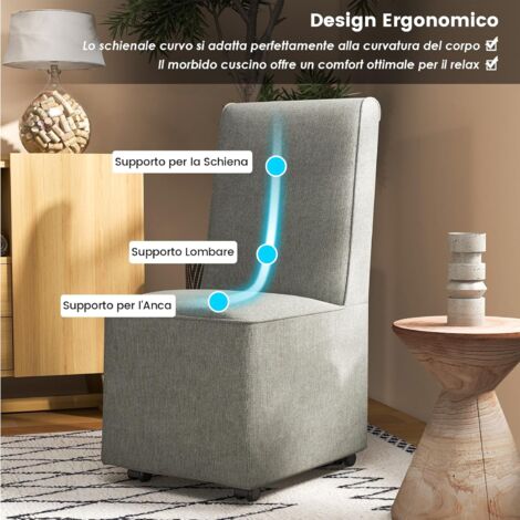 WOLTU Copertura Protettiva per Sedie, Sdraio da Esterno in PE, Copertura per Mobili da Giardino 218x77x55 cm Telo Anti-UV idrorepellente Resistente allo Strappo
