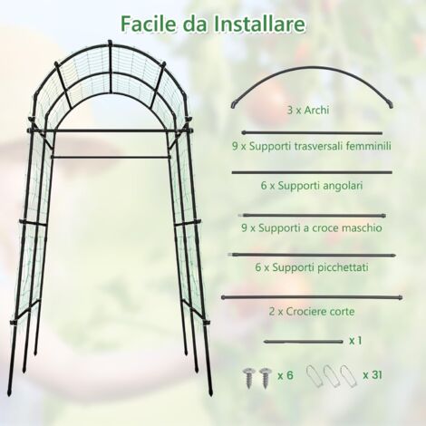 Traliccio Per Piante Rampicanti Da Interno – Regolabile In Altezza (71-94 Cm), In Metallo, Base Larga, Per Edera E Bouganville